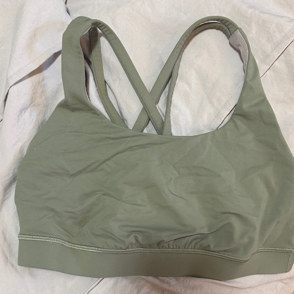 Lululemon Athletica Sage Green Energy Sports Bra